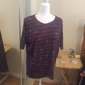 XXS LuLaRoe Irma Top B02‎ 301
